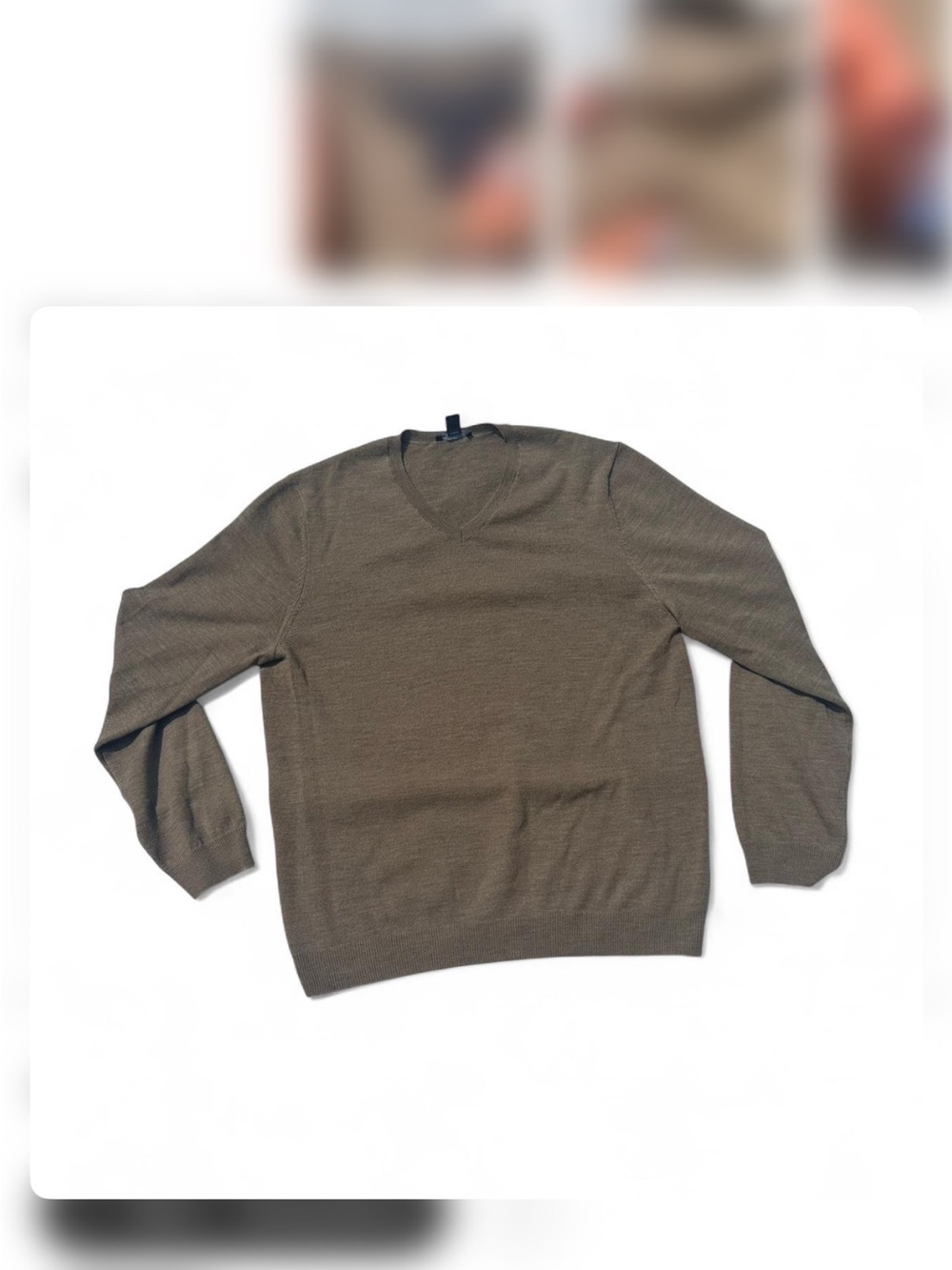 Merino wool Sweater in Olive Green